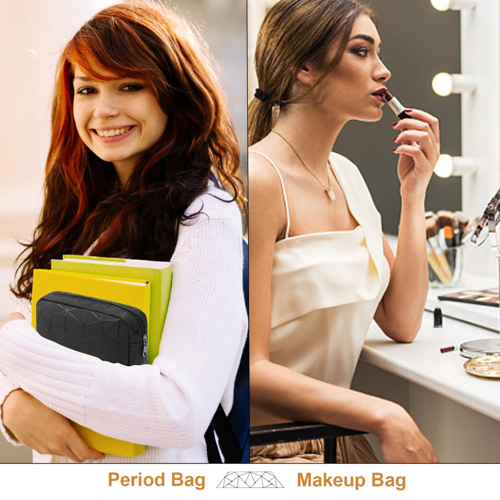 Likesing Period Bag waterproof leather close-up showing easy cleaning.