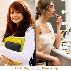 Likesing Period Bag waterproof leather close-up showing easy cleaning.