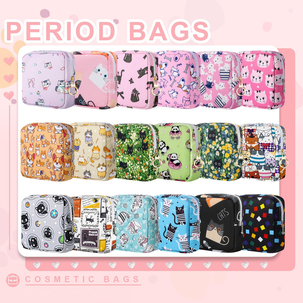 Likesing period pouch cosmetics use closeup shows multi-use practicality