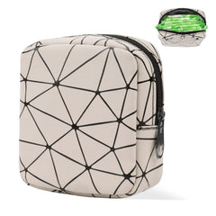 Likesing sanitary napkin storage bag beige front view for on-the-go use