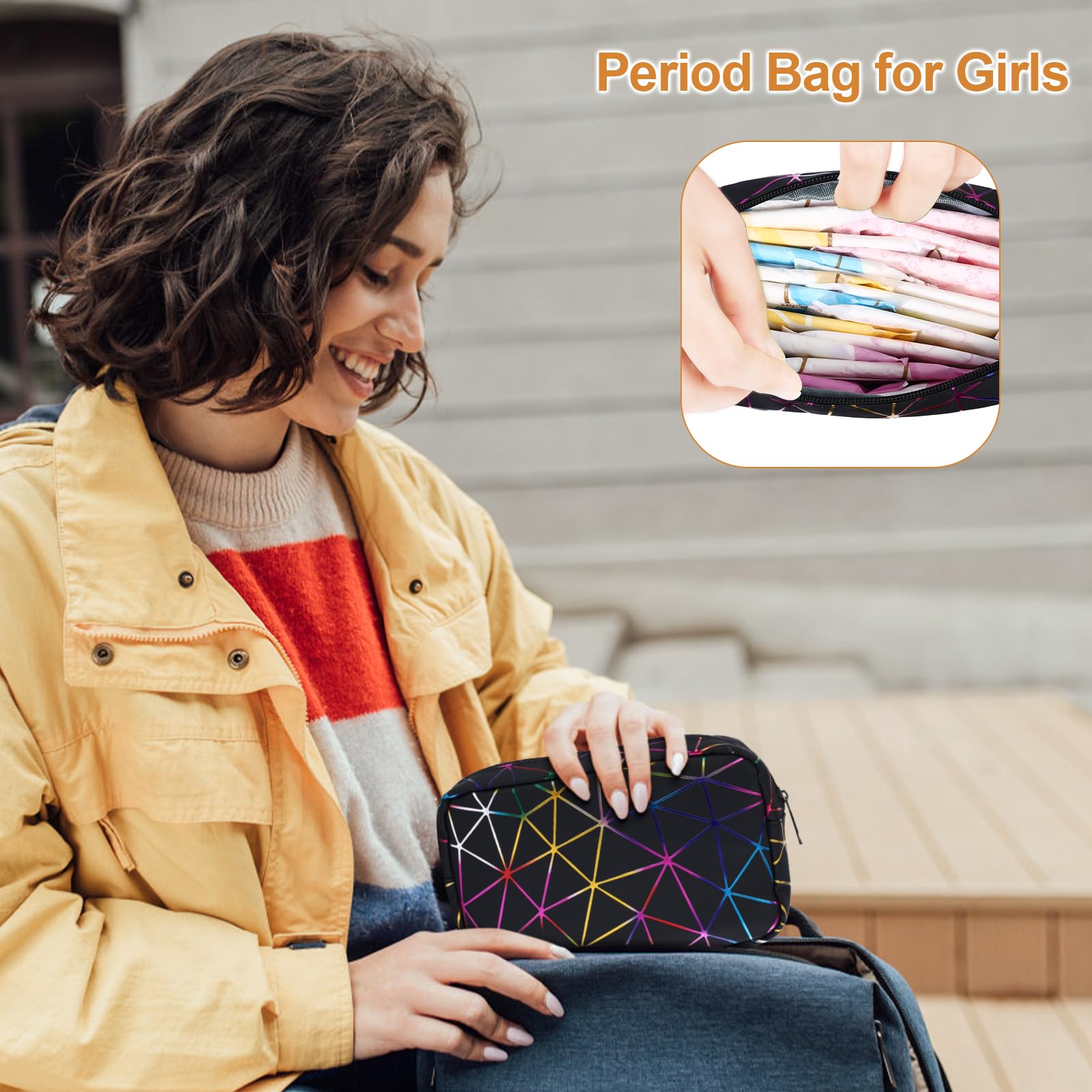 Likesing small period bag daily-use provides discreet access.
