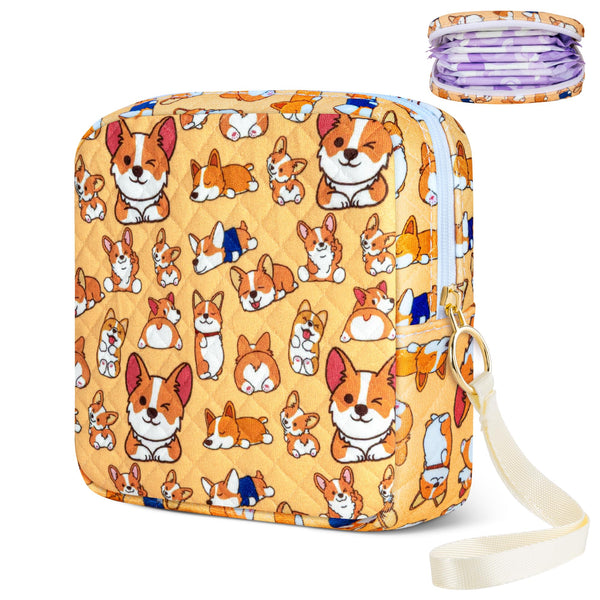 Likesing tampon holder for purse in orange dog color, discreet carry for daily needs.