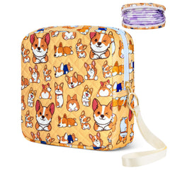 Likesing tampon holder for purse in orange dog color, discreet carry for daily needs.