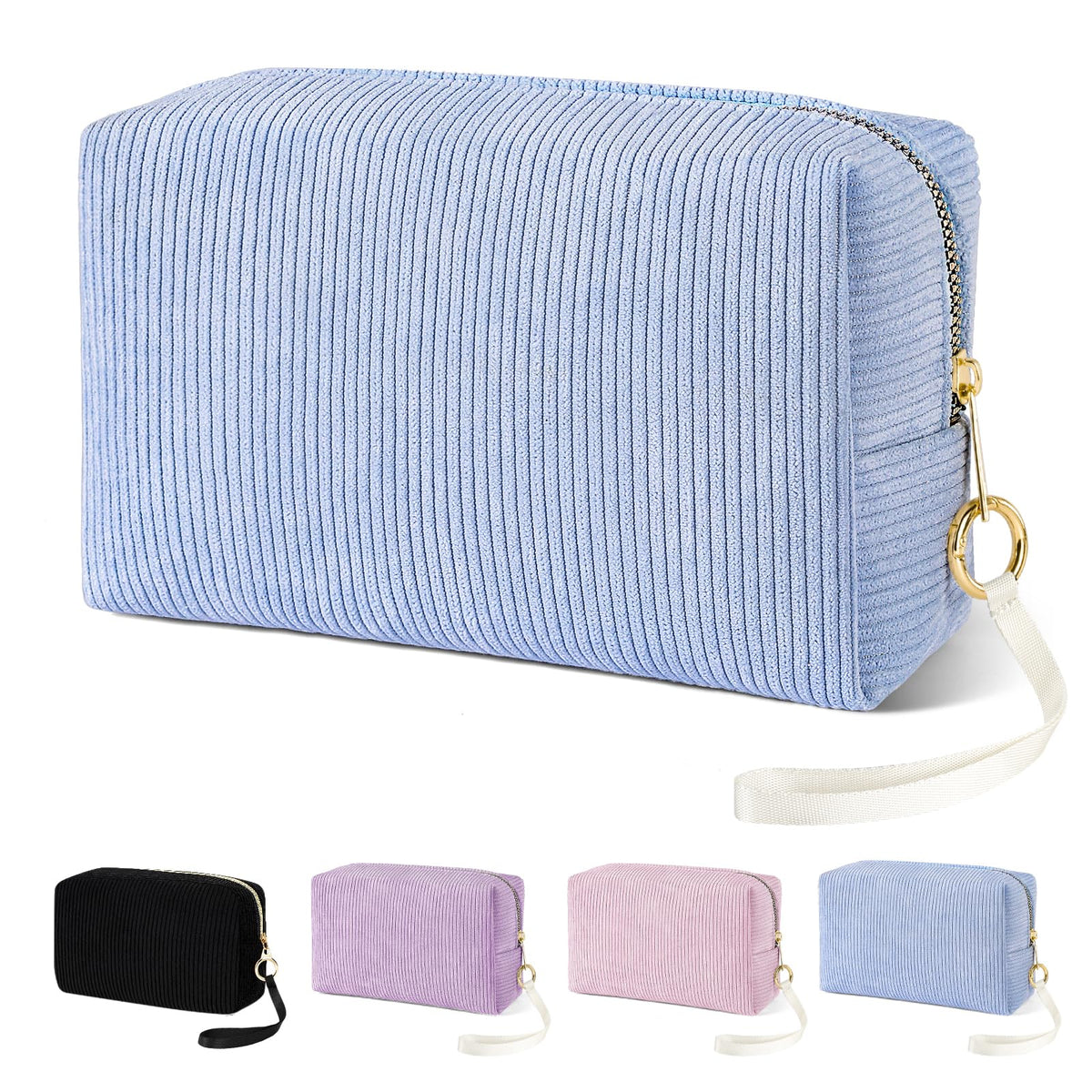 Likesing tampon holder purse blue, compact and discreet for on the go.