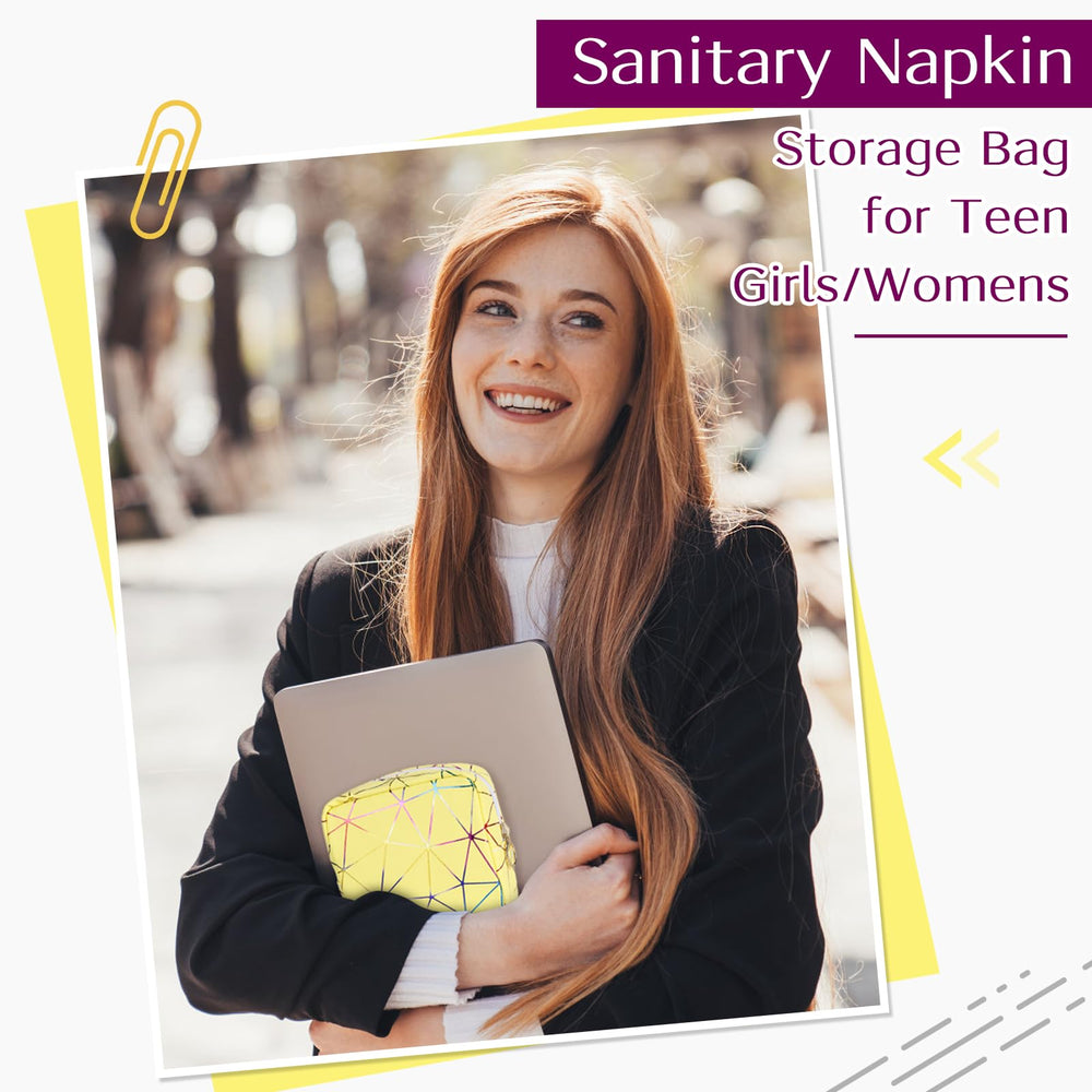 Teen girl uses Likesing period bag, compact and discreet for school