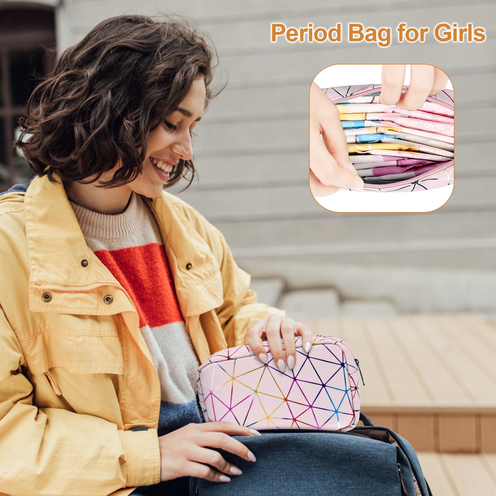 Likesing teens period bag discreet design for school and outings.
