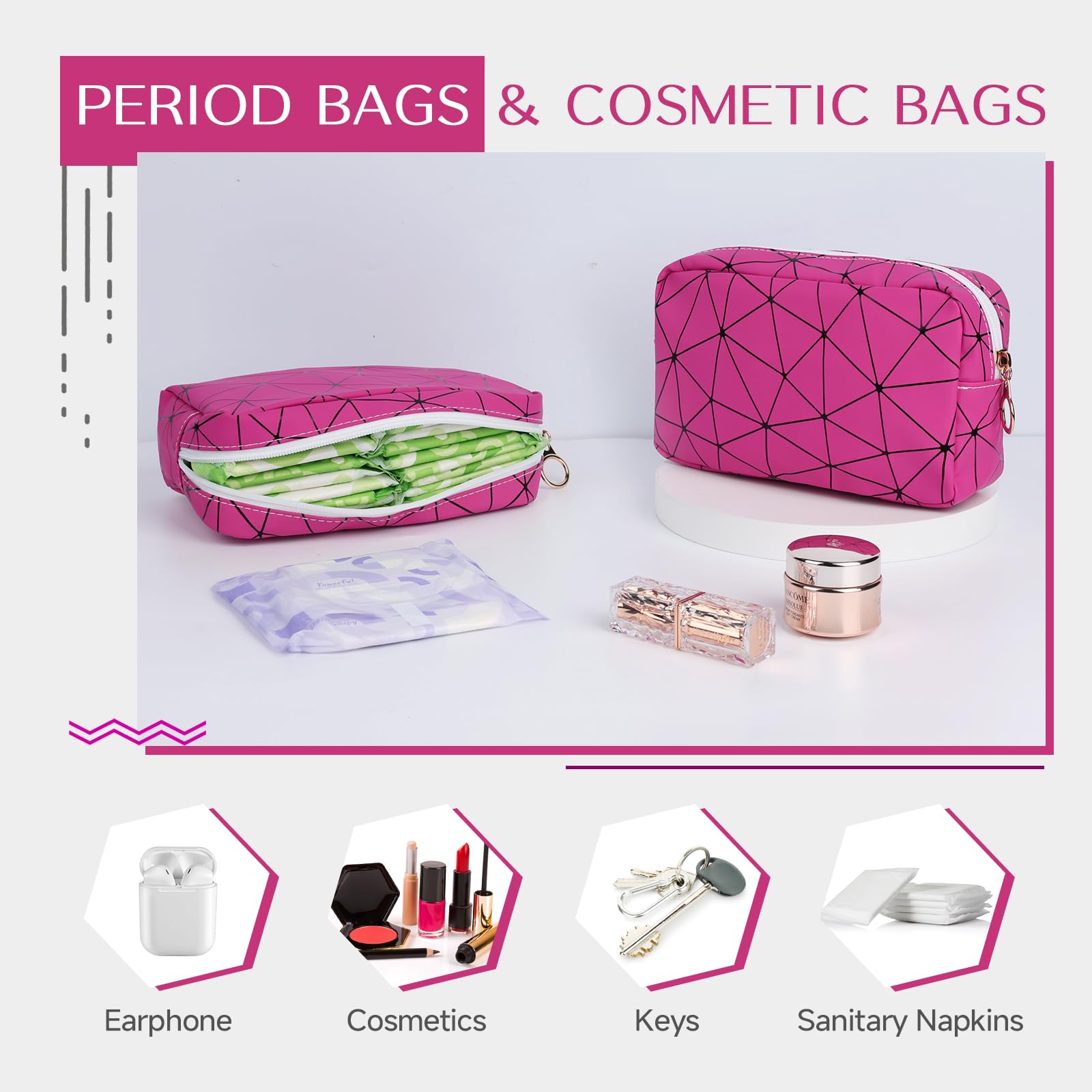 Likesing leather pad bag features water-resistant design and easy wipe-clean care.
