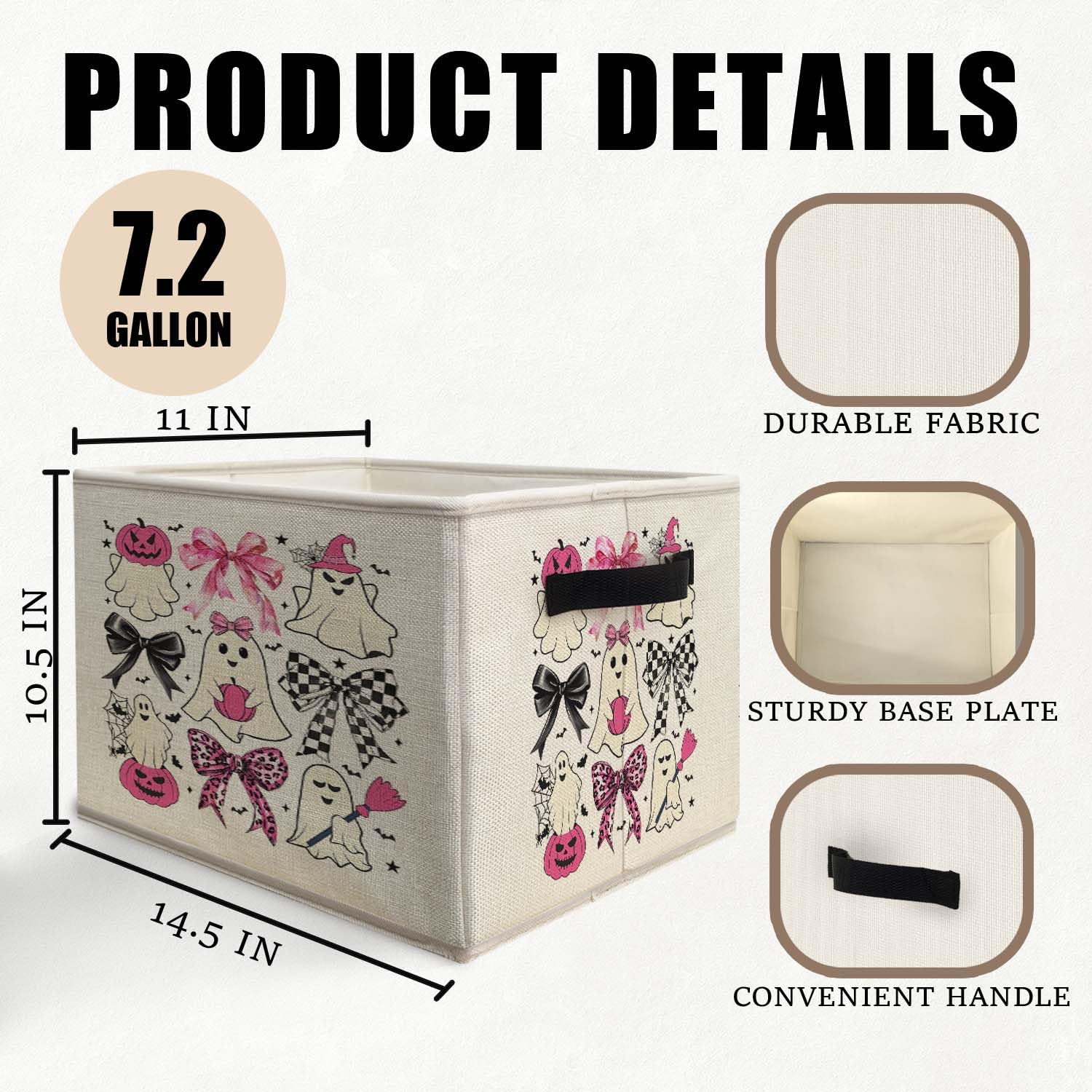 Collapsible Likjad bin folded flat, ready for travel or quick stowaway