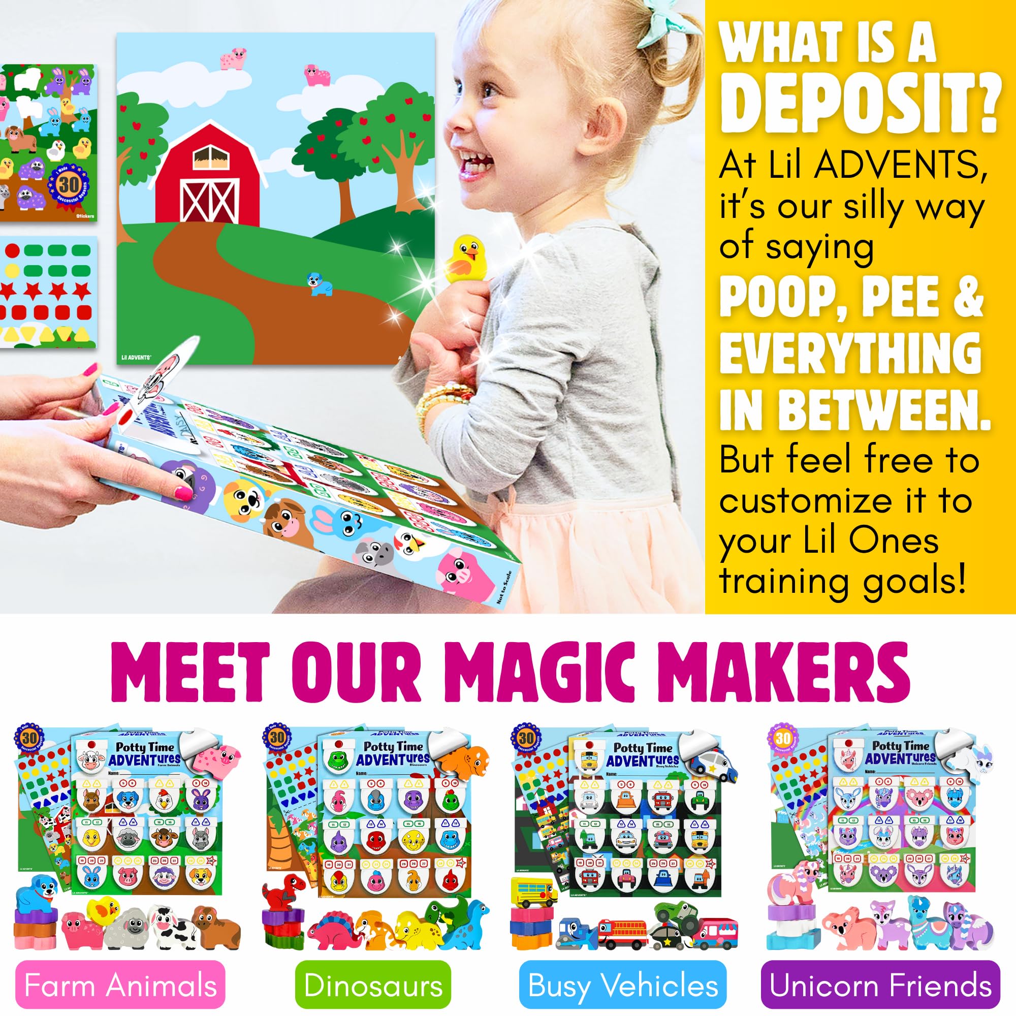 LIL ADVENTS durable wood construction stands up to busy toddler sessions.