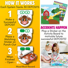 LIL ADVENTS reward stickers encourage positive reinforcement and milestone celebration.