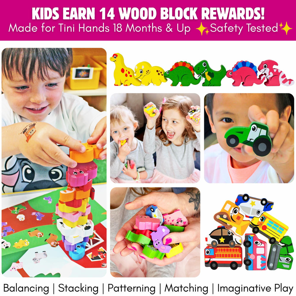 LIL ADVENTS safe, non-toxic wood designed for toddlers' safe play.