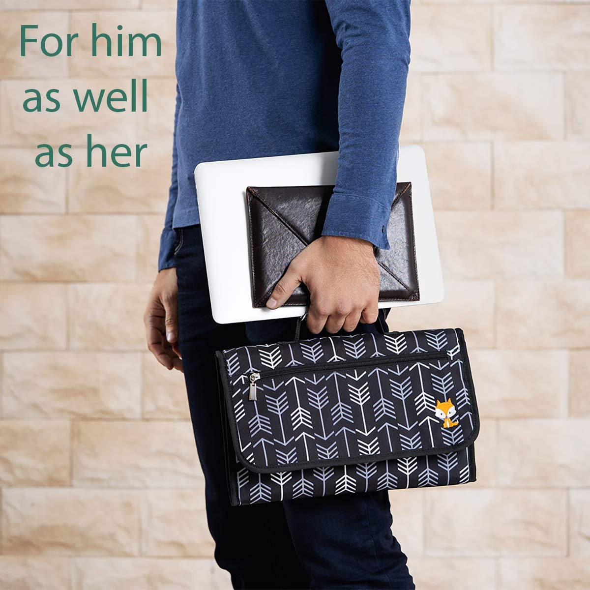 Lil Fox compact folded form fits in any bag.