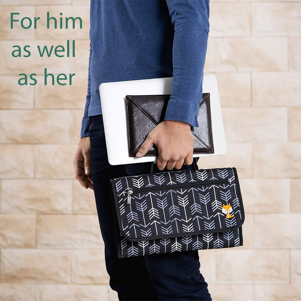 Lil Fox compact folded form fits in any bag.