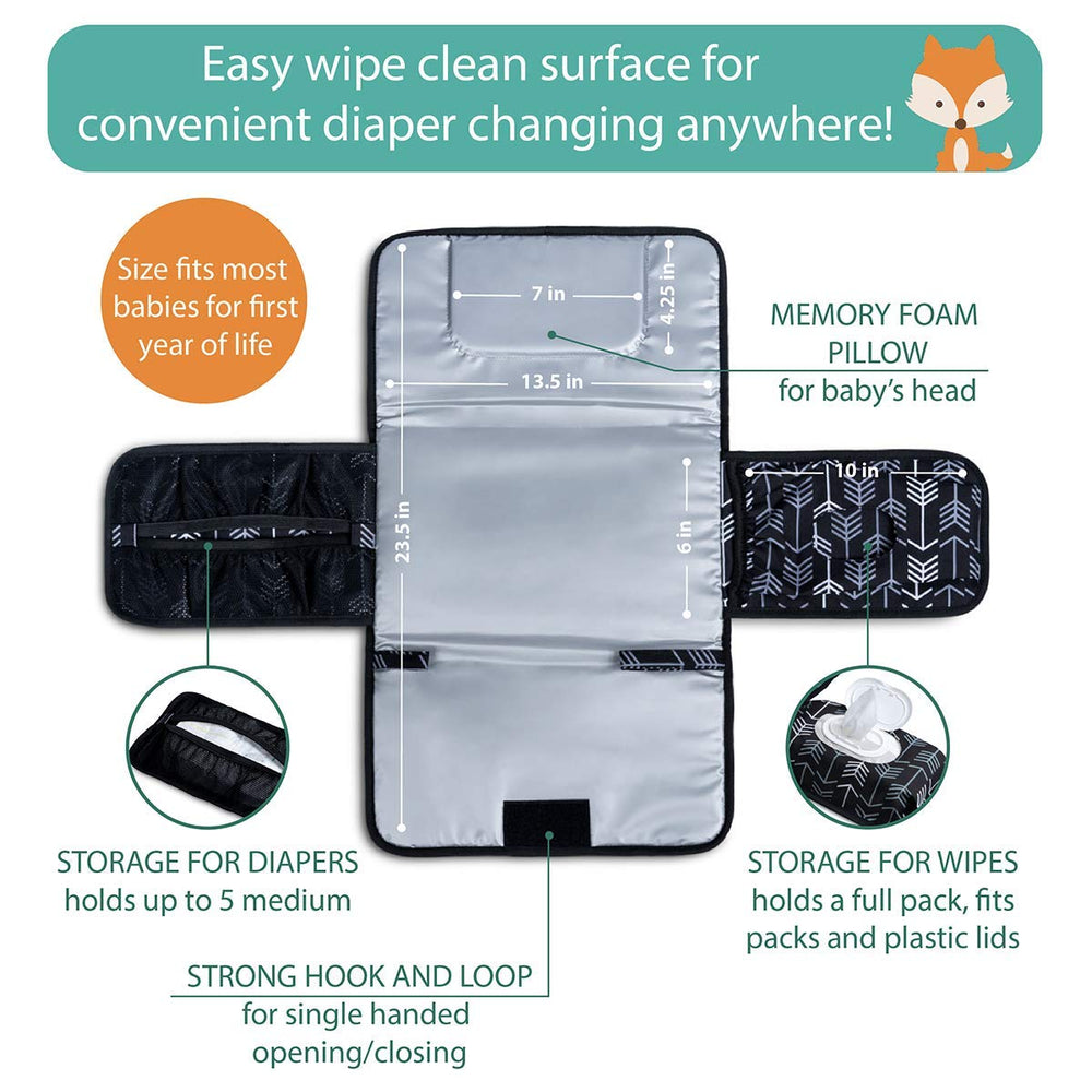 Lil Fox waterproof interior and wipe-clean exterior for easy care.