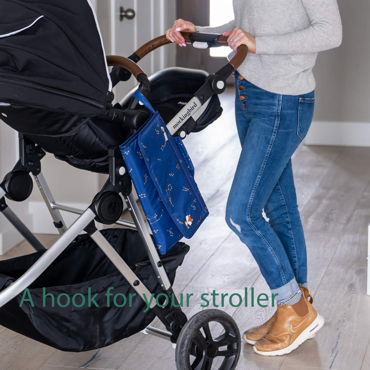Lil Fox durable exterior uses water-wicking 300D PU and inner PEVA for easy cleaning.