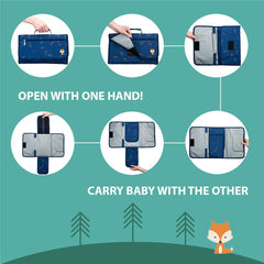 Lil Fox wipes pocket keeps a full pack within easy reach.
