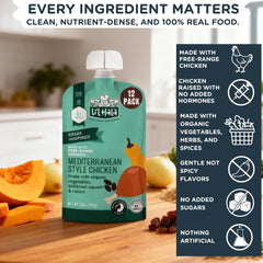 Li'l Hala Foods Mediterranean-inspired flavor profile suitable for baby first bites and toddler meals.