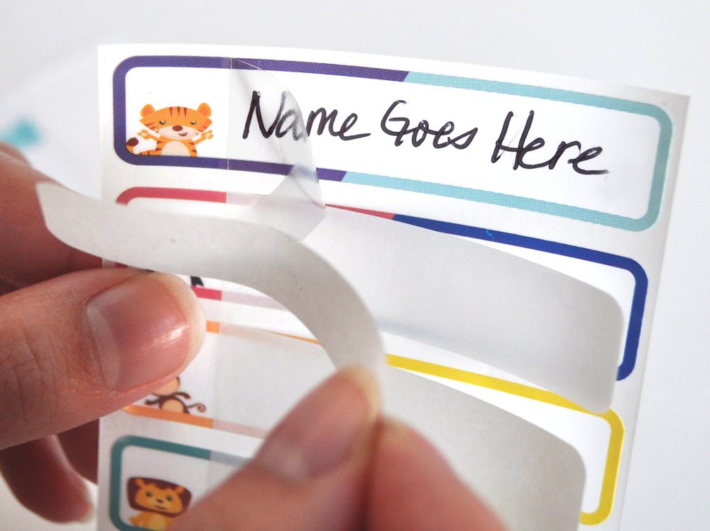 Lil' Labels versatile for lunch containers, sippy cups, water bottles, and more.