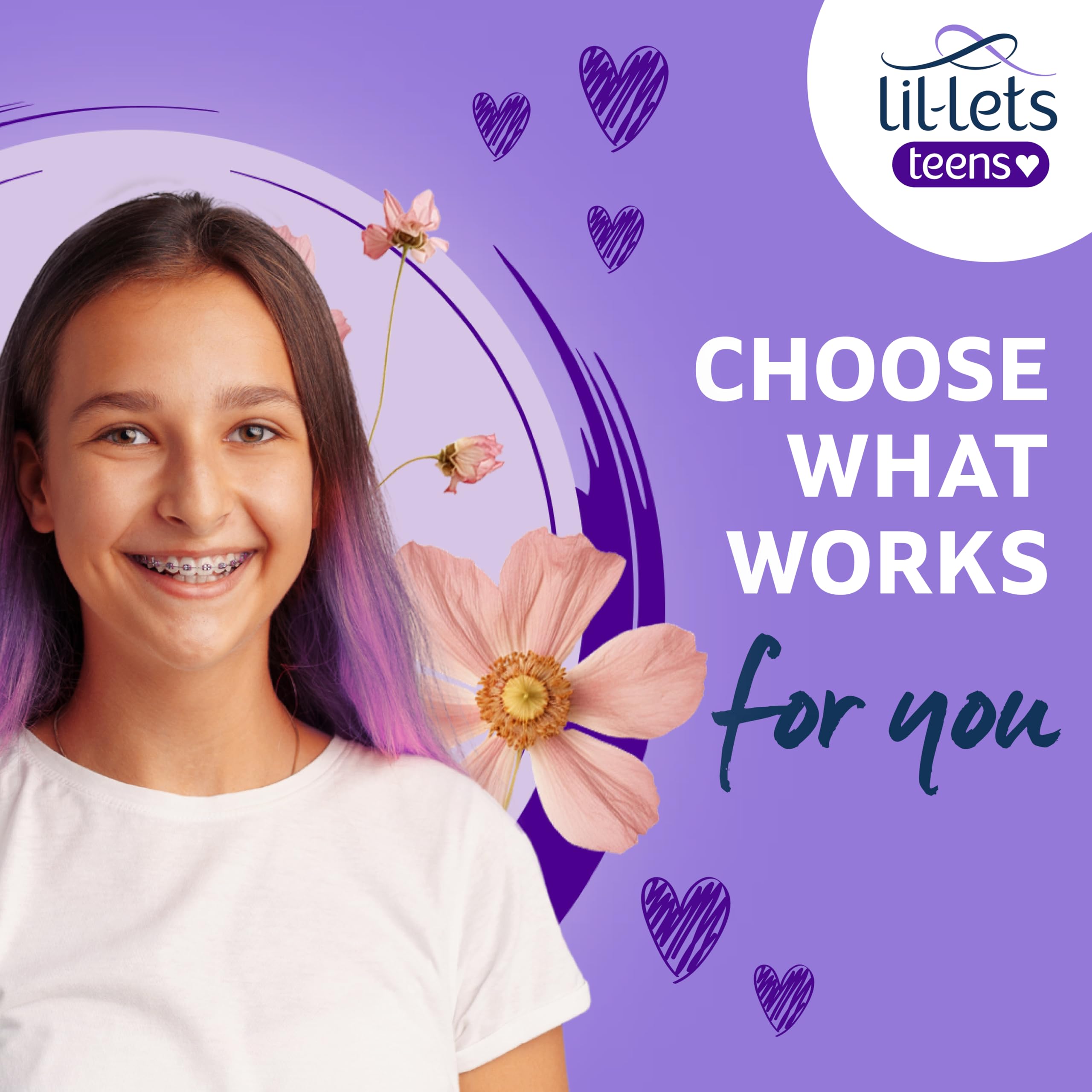 Lil-Lets Teens Night Pad with Wings designed for overnight absorbency during sleep