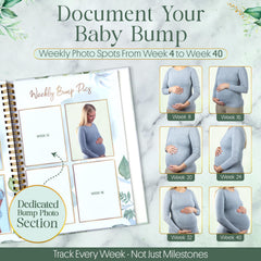 Lil Nuggets weekly prompts layout helps capture milestones week by week with ease.
