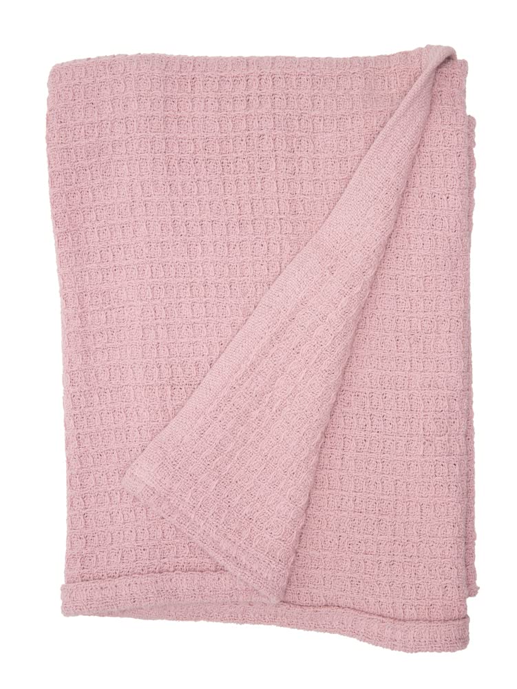 Lila & Jack waffle blanket with soft texture for cozy newborn snuggles.