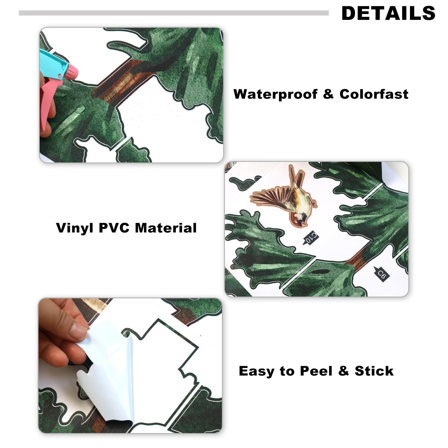 Lilacanthara conifer pattern wall art adds depth to living areas.
