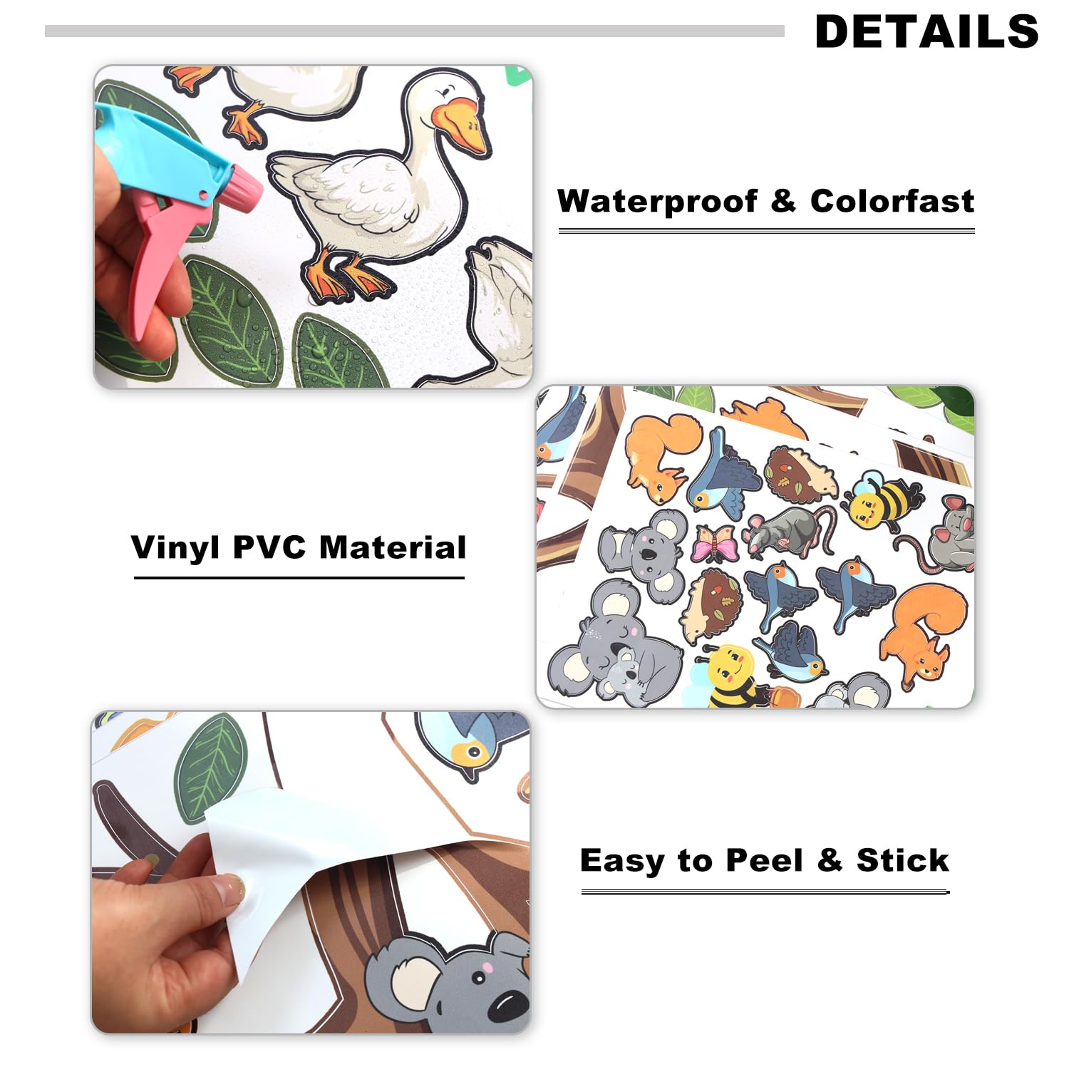 Lilacanthara peel-and-stick design is easy to apply and leaves no residue.