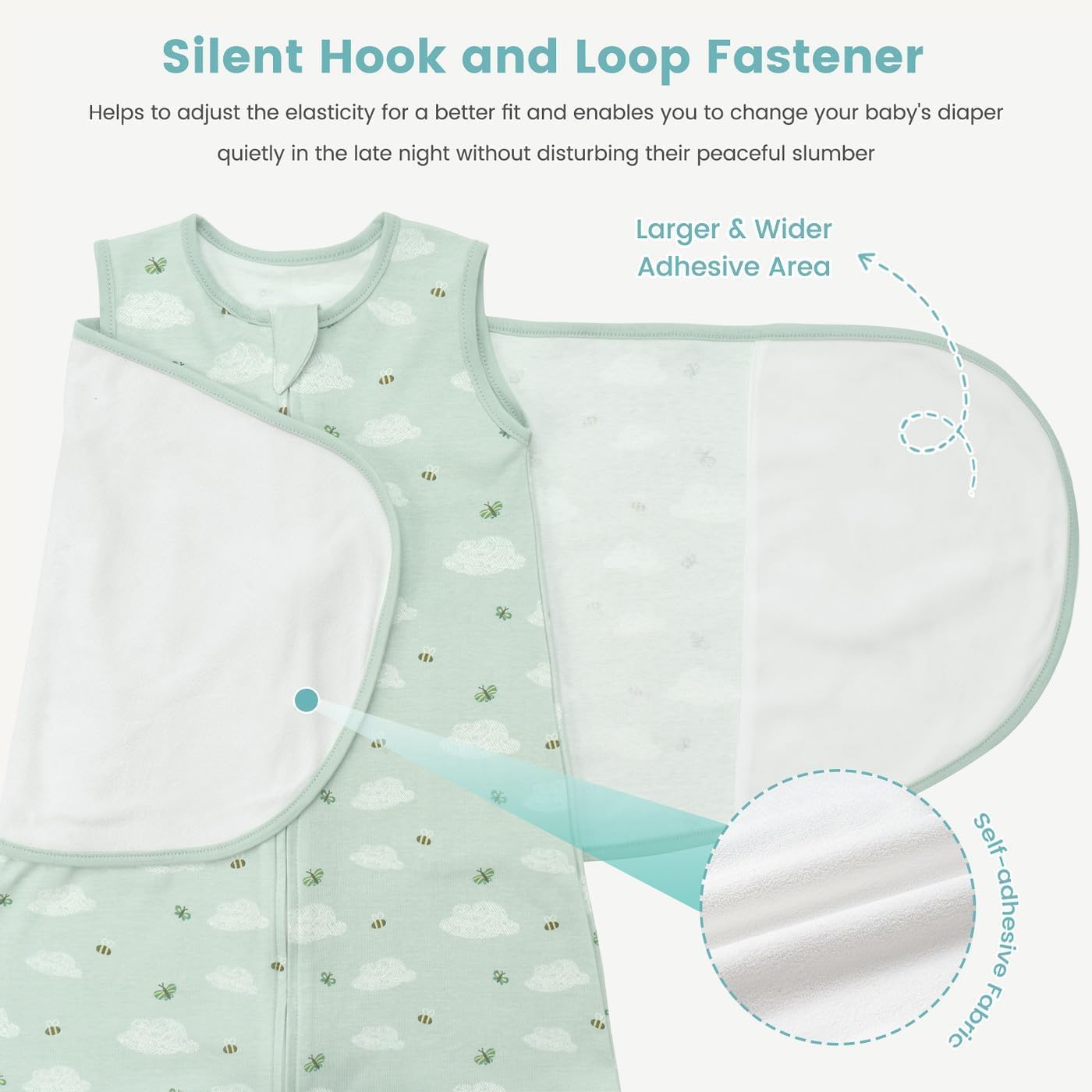 LILBESTIE Swaddle Sleep Sack arms-out for easy transition to sleep sack