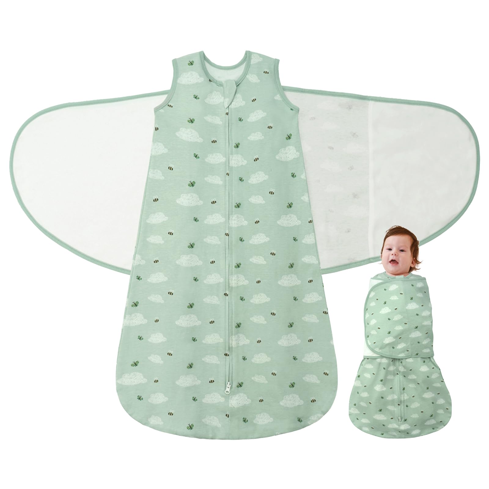 LILBESTIE Baby Swaddle Sleep Sack wrap design for secure adjustable comfort