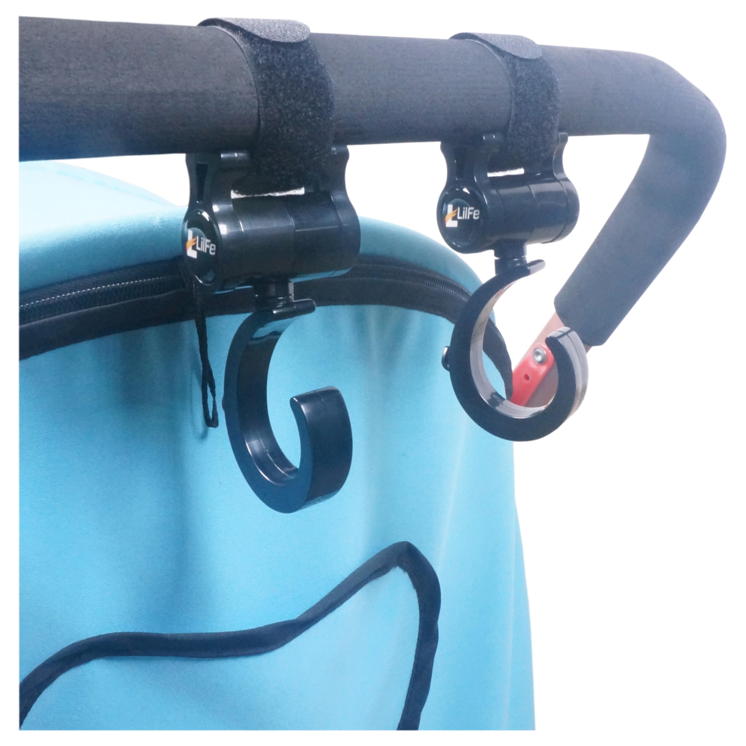 LilFe adjustable nylon strap keeps items stable during travel.
