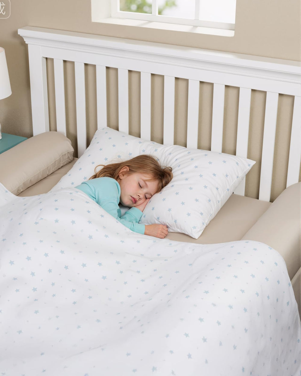 Lilian&Gema easy-inflate setup with mouth pump for quick bed time