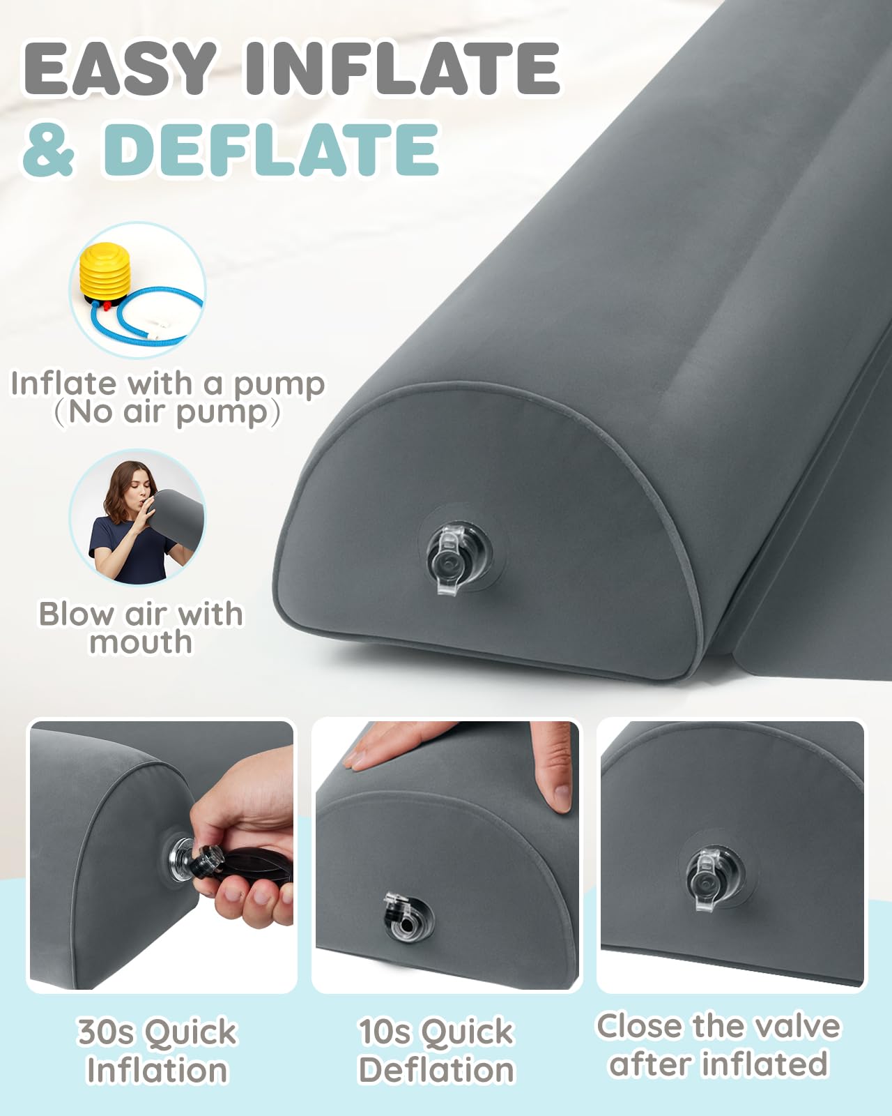 Lilian&Gema rails fit all bed sizes from twin to king for versatility