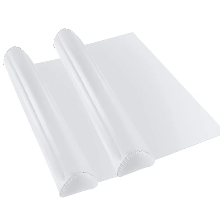 Lilian&Gema inflatable bed rail under sheet secures toddler sleep on travel or home beds.