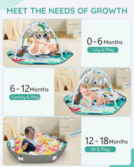 Self-cognitive mirror on Lilian&Gema play gym supports facial awareness