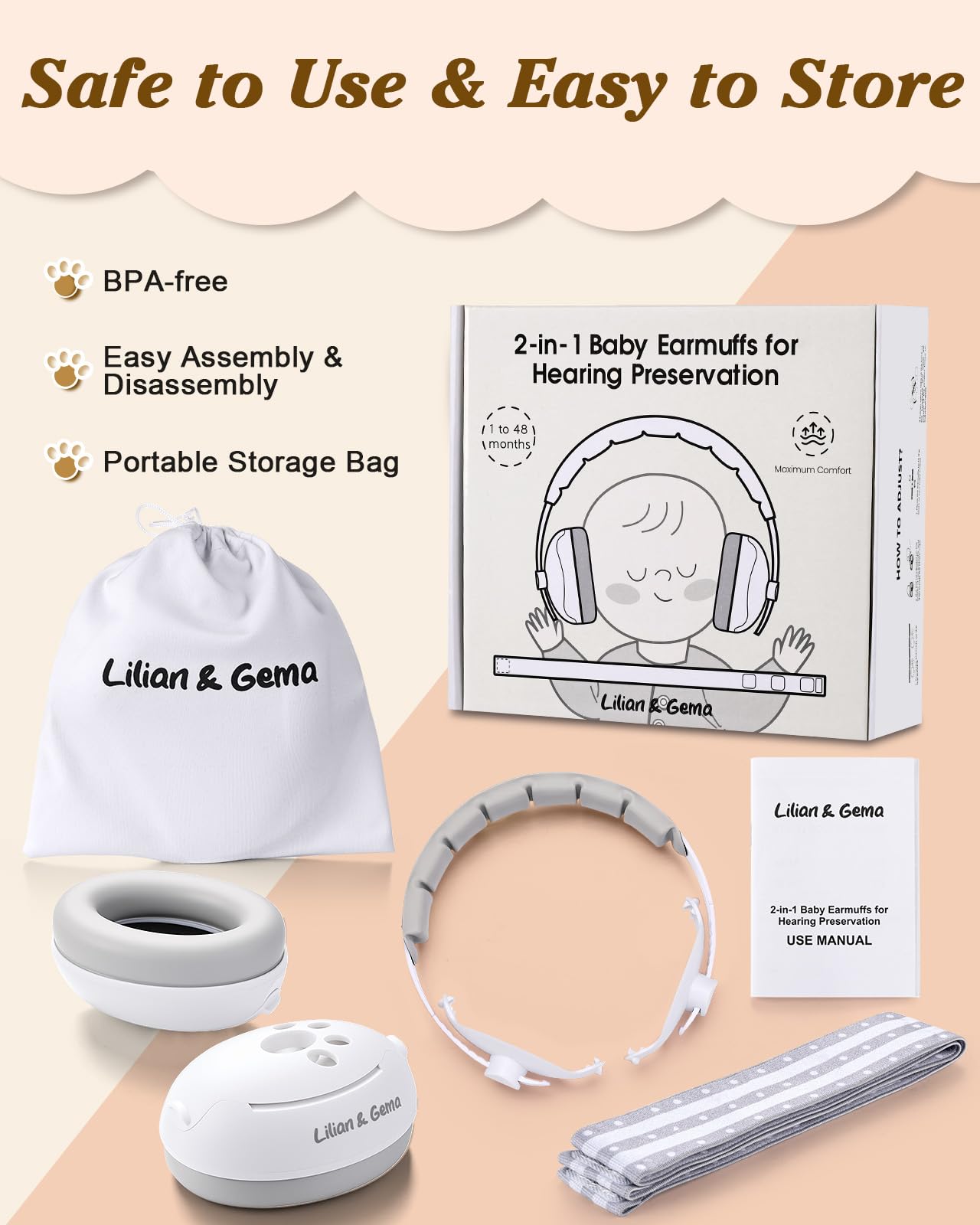 Lilian&Gema compact travel design fits in bags