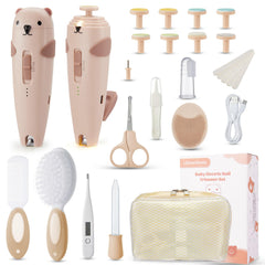 Lilian&Gema baby nail trimmer with dual light for precise nighttime grooming.