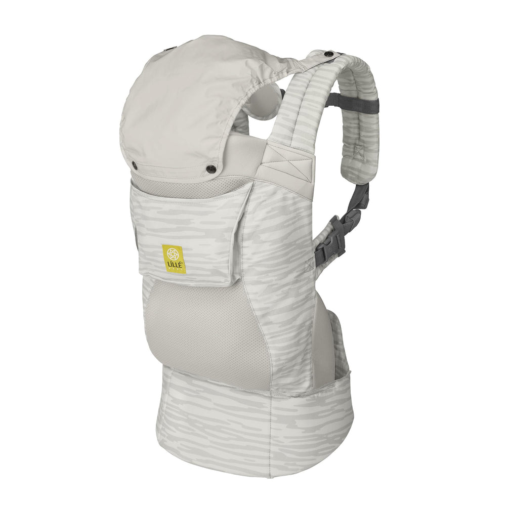 LILLEbaby CarryOn stores easily for stroller-free travel in tight spaces.