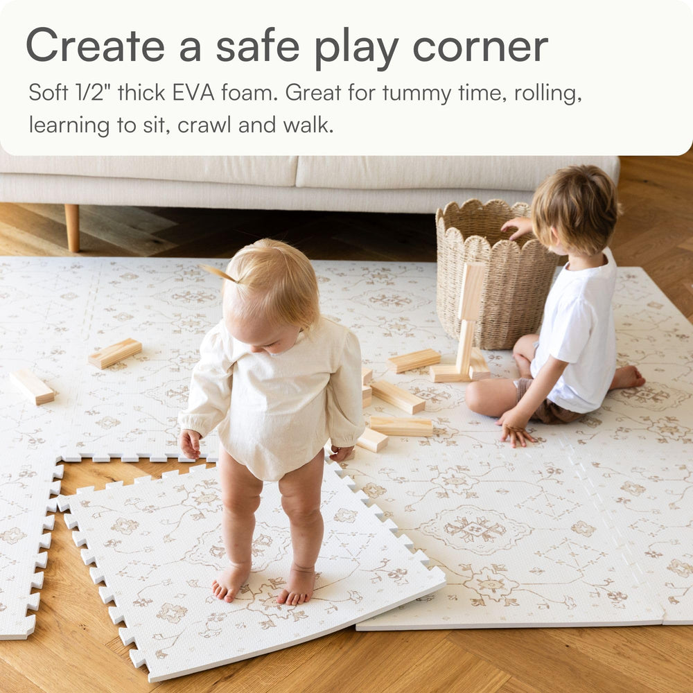 Lillefolk baby play mat non-toxic materials for peace of mind.