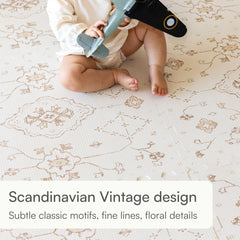 Lillefolk baby play mat waterproof EVA foam for easy wipe-clean surfaces.