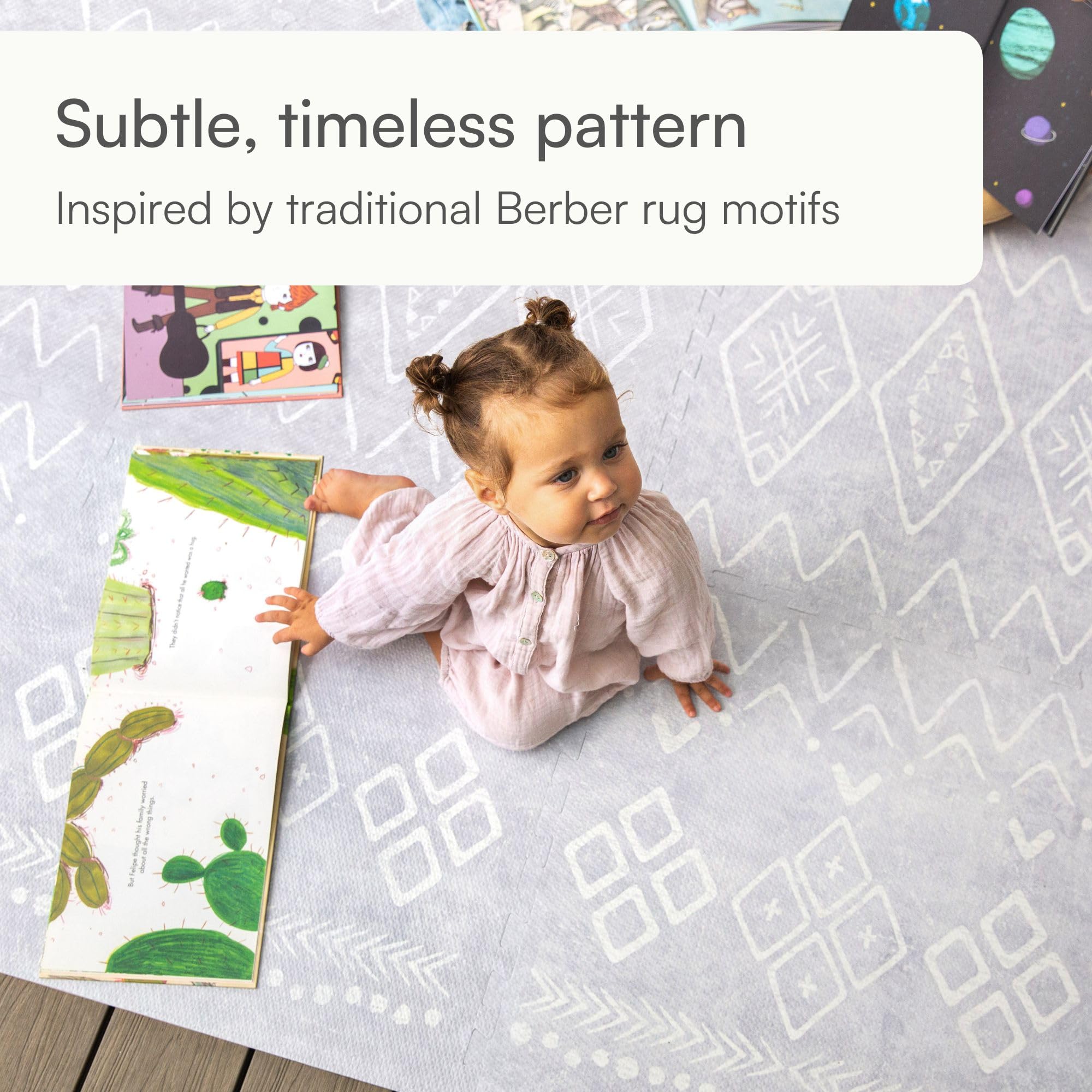 Lillefolk waterproof mats wipe clean quickly after spills and messes.