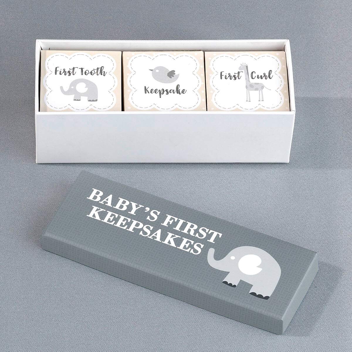 Lillian Rose tiny keepsake boxes organize curls and mementos neatly