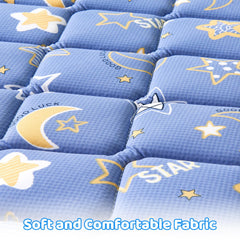 Edge support on the Lillibearas topper provides a stable playard surface.