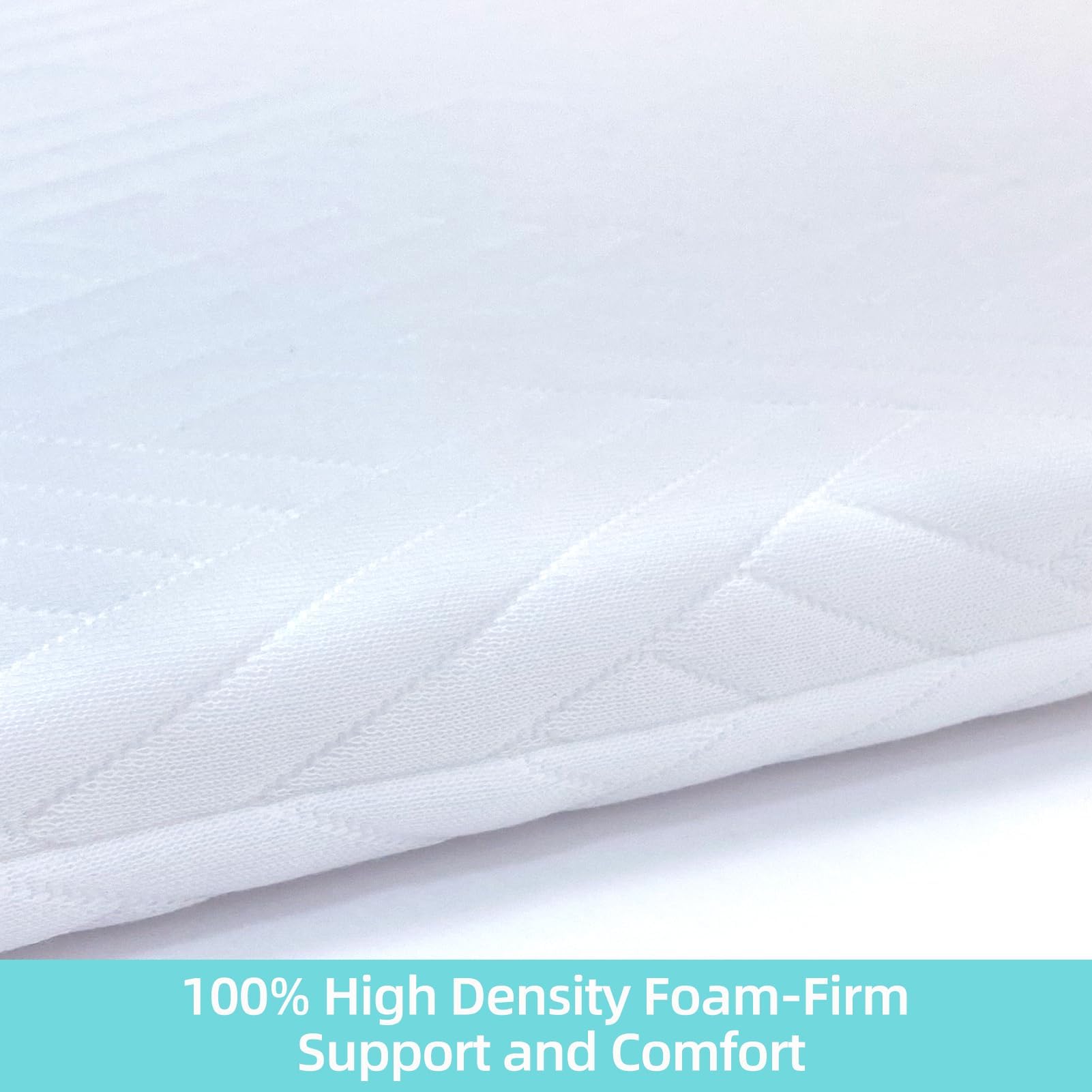 Lillibearas soft microfiber cover breathable and hypoallergenic for delicate baby skin.
