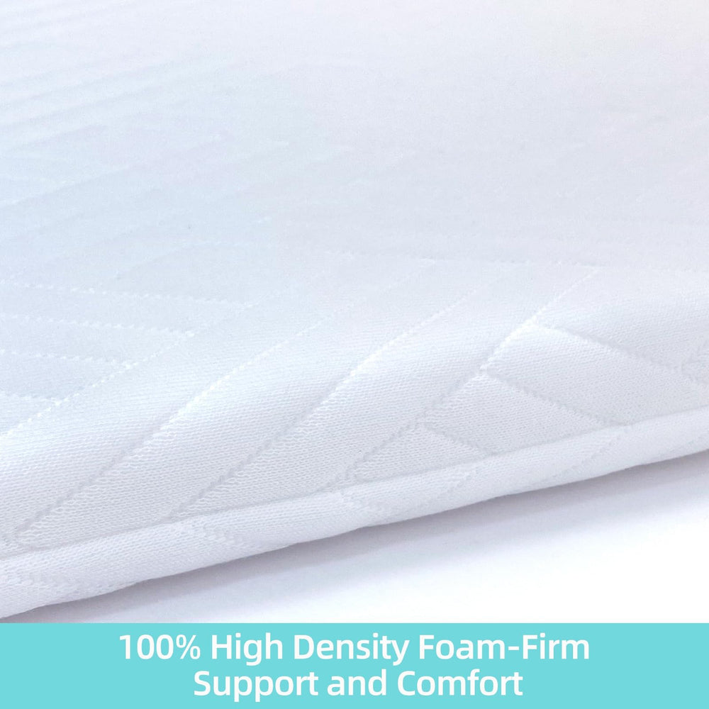 Lillibearas soft microfiber cover breathable and hypoallergenic for delicate baby skin.
