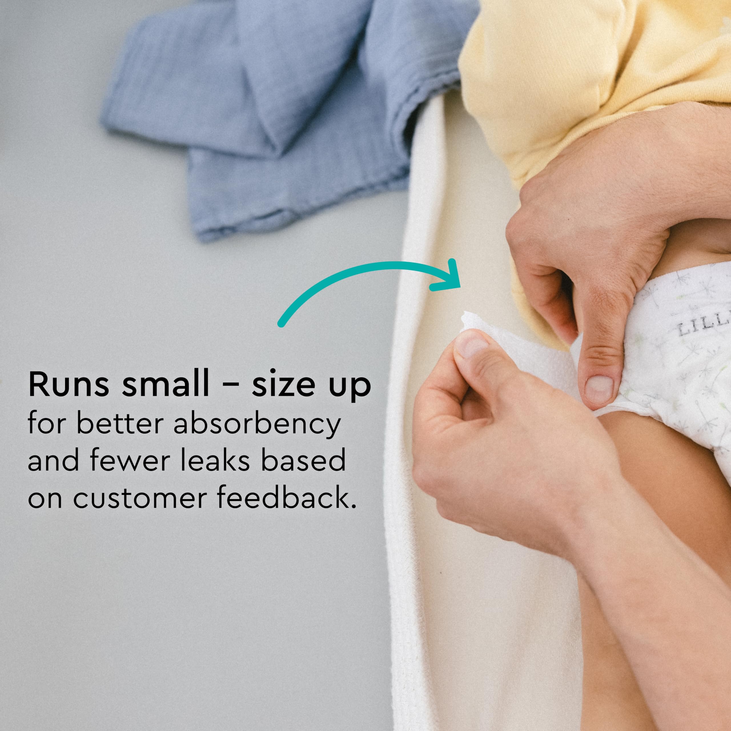 LILLYDOO Size 2 diaper is thin and breathable for comfortable play