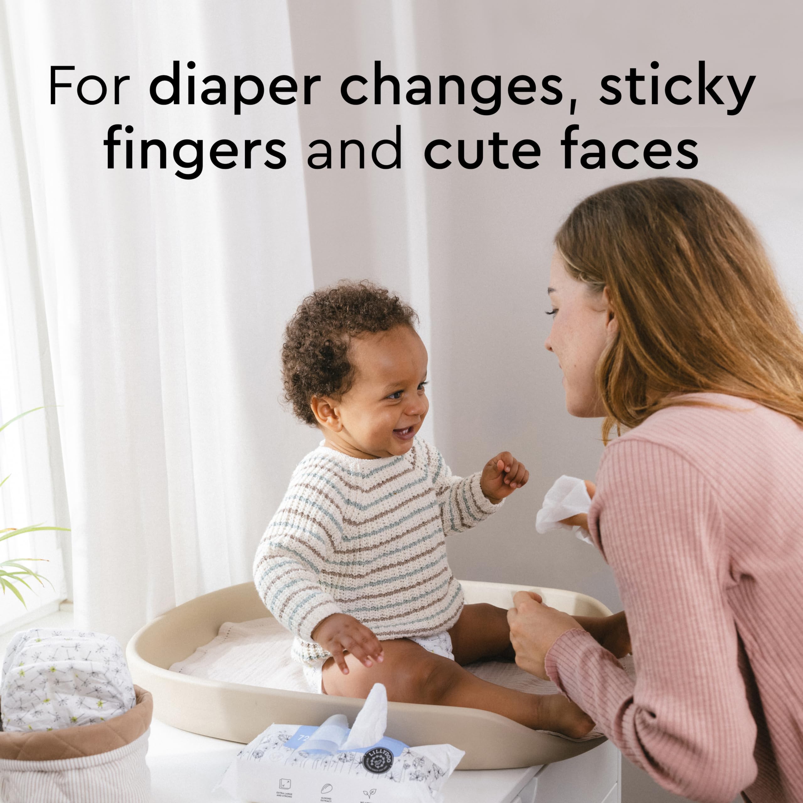Four-pack of 72 wipes provides convenient, on-the-go cleaning when needed.