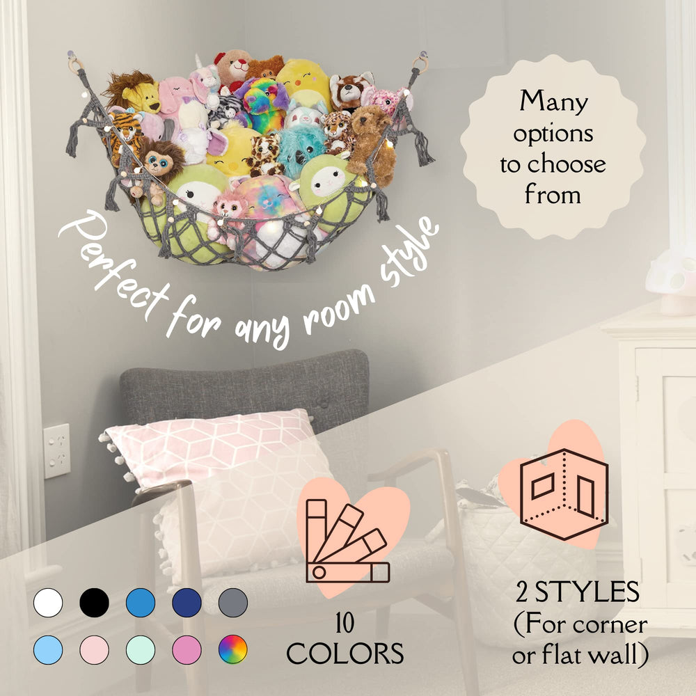 Lilly's Love decorative pink hammock enhances a children's room
