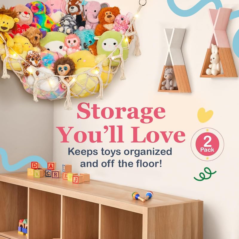Lilly's Love corner storage helps kids access toys and keeps floors clear.