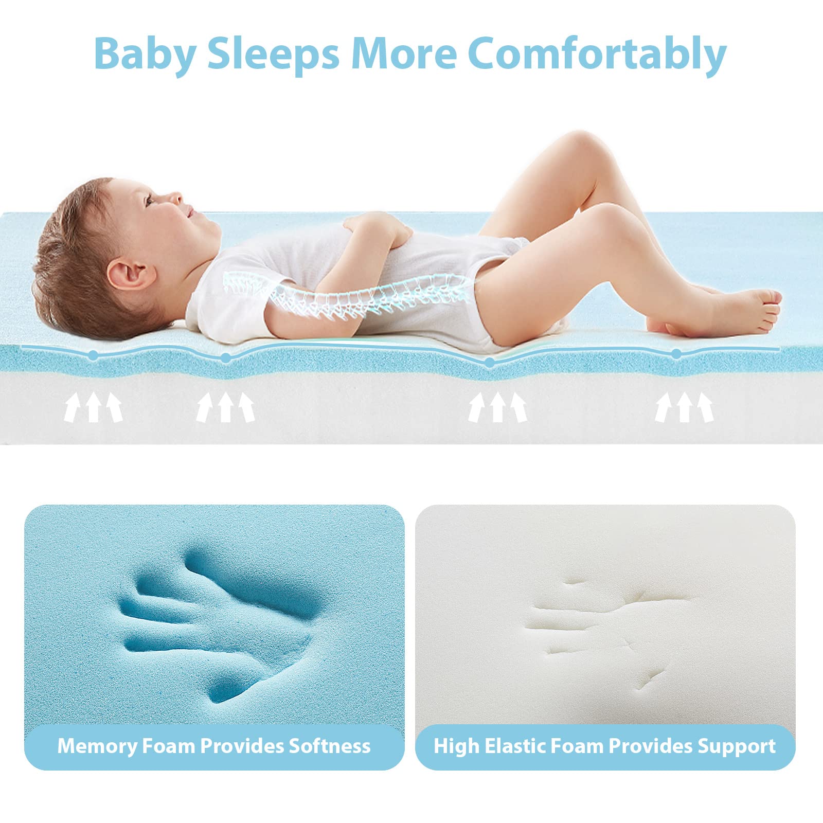 LILNAP bamboo-fiber cover is soft and breathable for toddler naps.