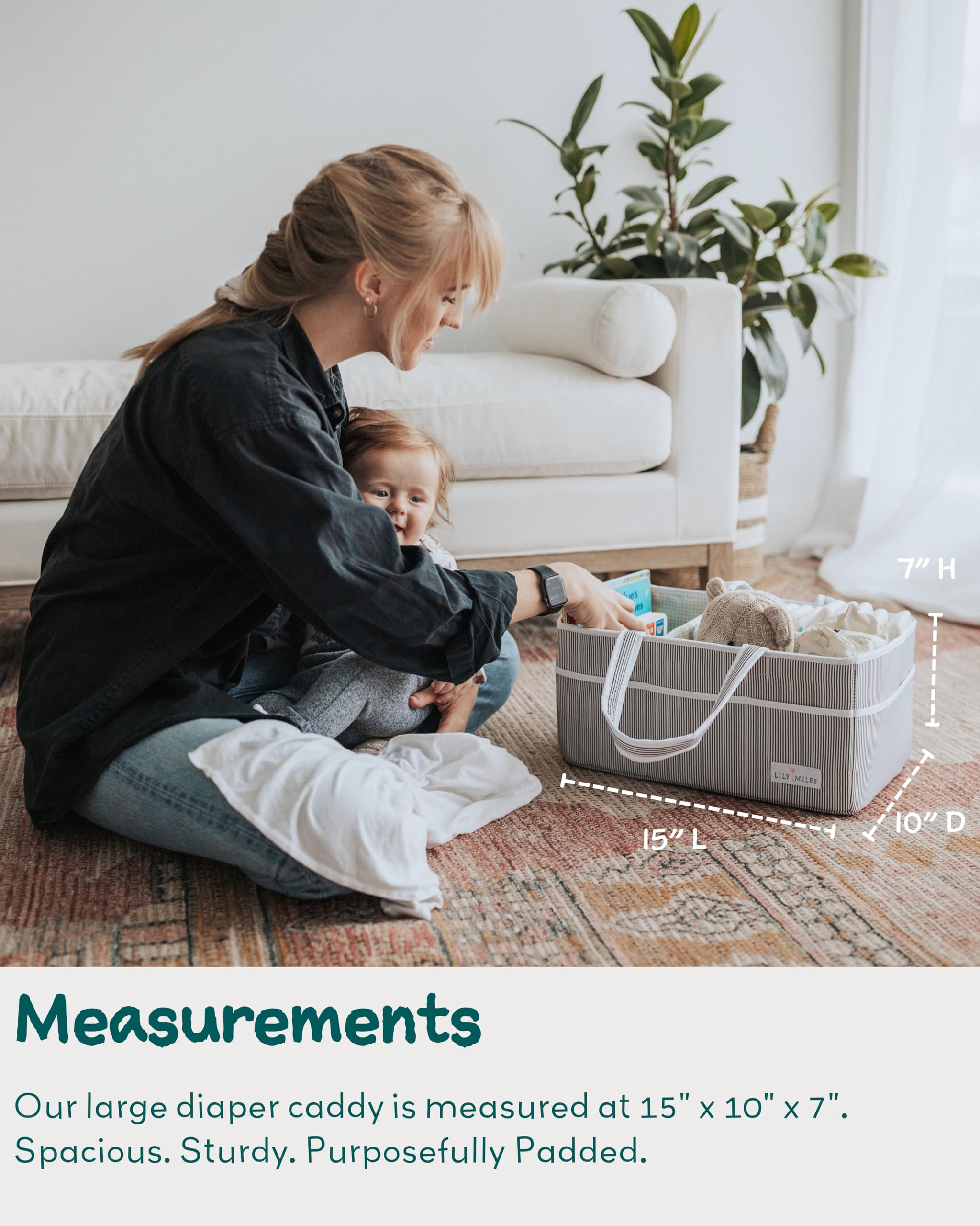 Lily Miles multi purpose basket doubles as blankets and extra storage